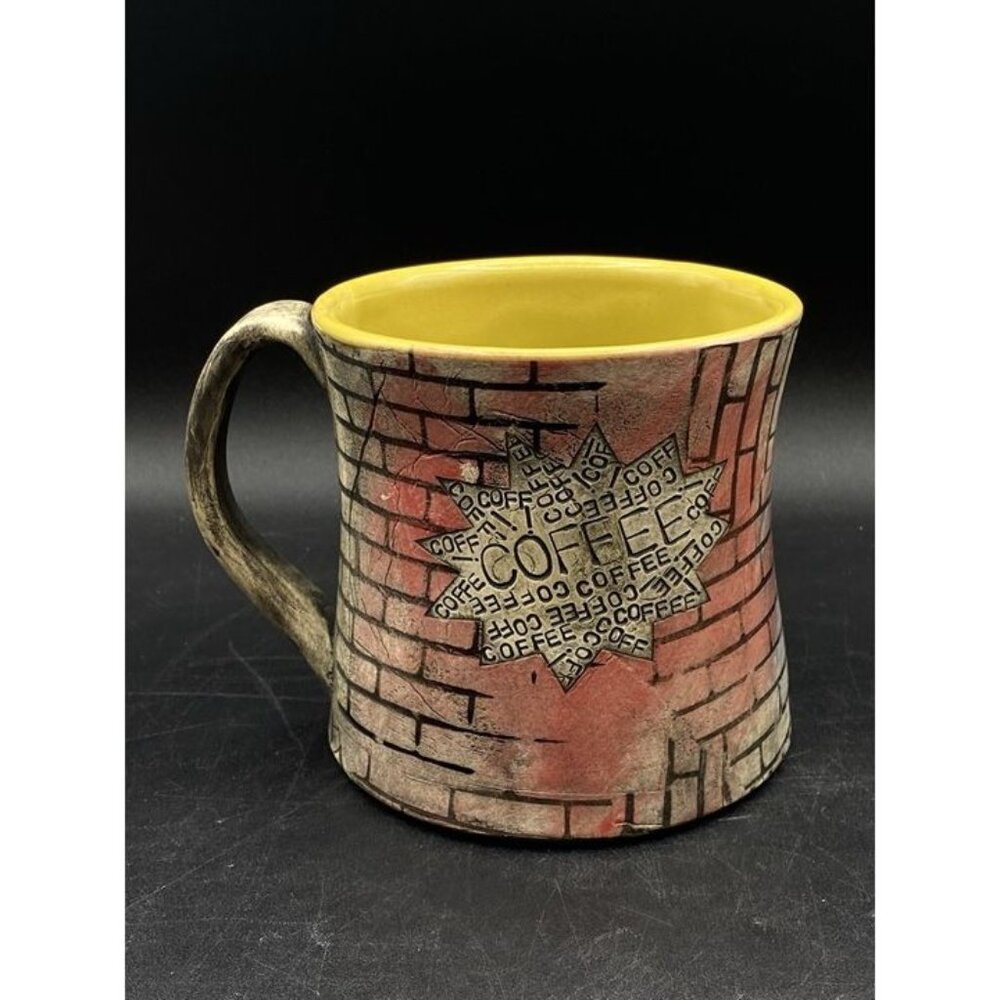 Graffiti Mug Idaho Studio Art Pottery Evalee Campbell EC Ware Coffee Tea